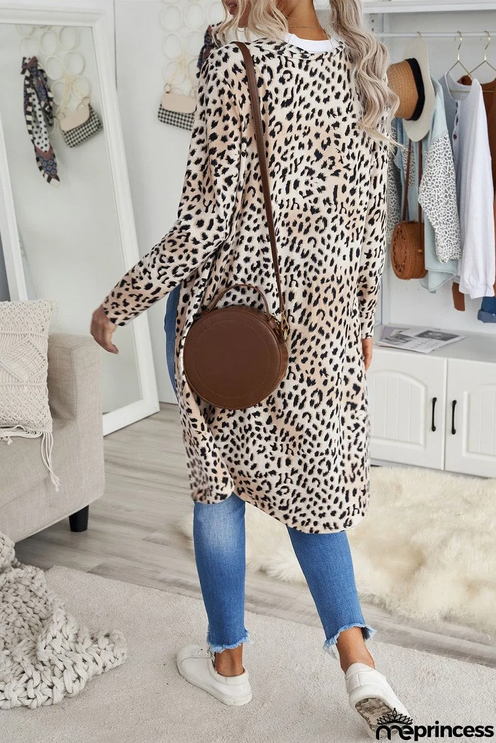 Print Long Cardigan