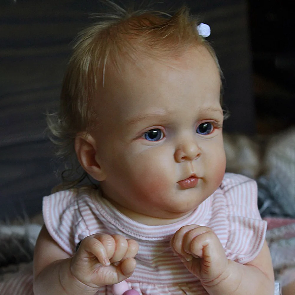 [New Series]20" Soft Weighted Body Cute Lifelike Handmade Reborn Baby Girl Doll Sandy