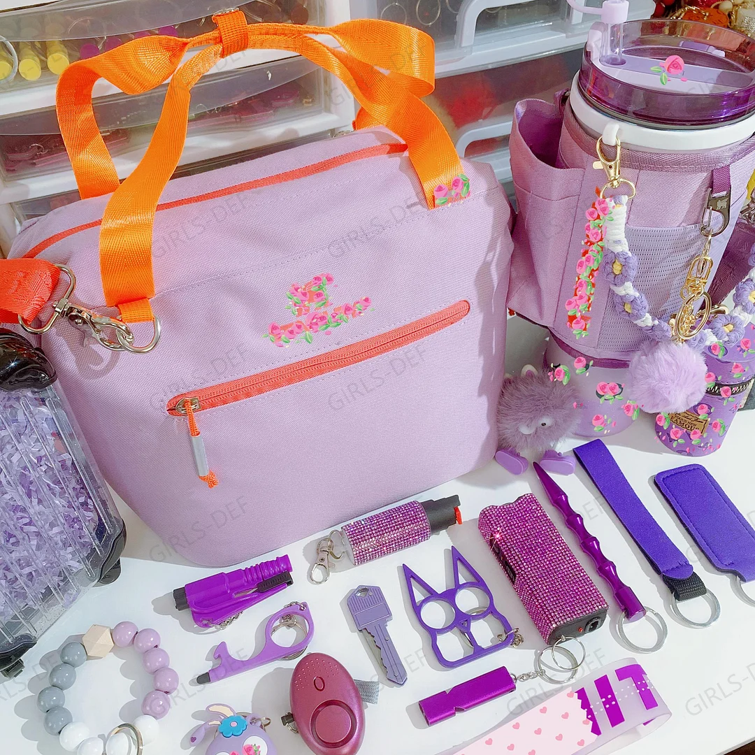 (NEW) ST@NL3Y Tote Bag and C@rry-All Self Defense Keychain with Tumbler