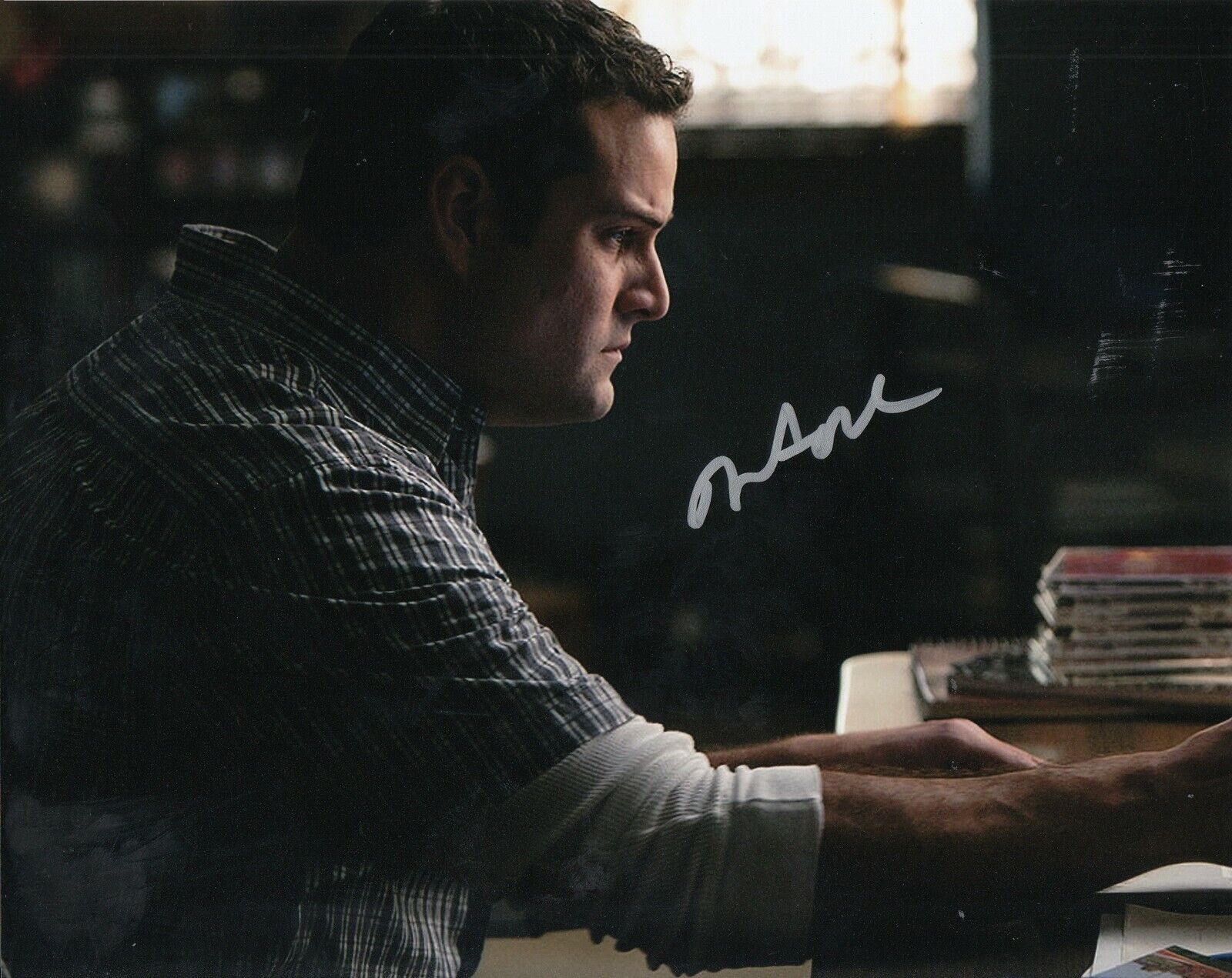 MAX ADLER signed (GLEE) 8X10 Photo Poster painting *Dave Karofsky* autographed W/COA #2