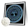 DIY-Baummandala-Perlen-Mal-Kunstsets 25x25 cm ohne Rahmen Hauswanddekoration