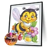 5D bricolage dessin animé abeille plein rond perceuse diamant peinture kit mosaïque art artisanat