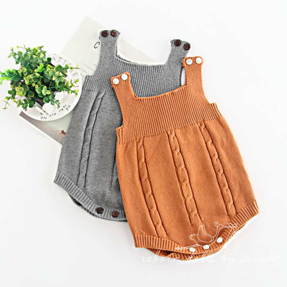 Bumble and Bumble Cable Knit Bubble Rompers 