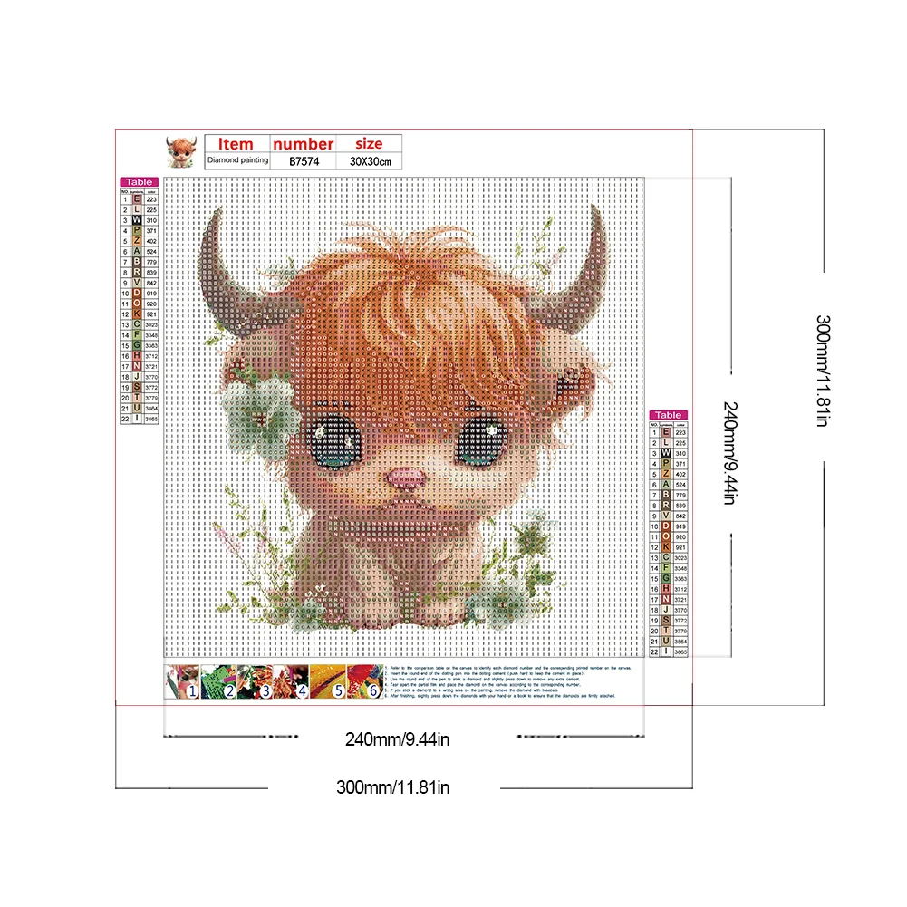 Diamond Painting - Full Round Drill - Flower Yak(Canvas|30*30cm)