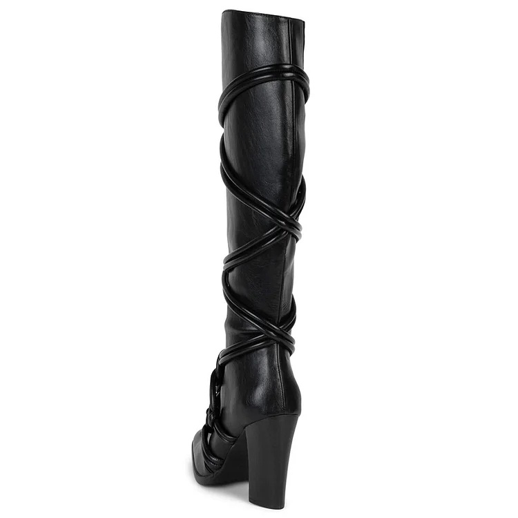 Knot knee 2024 high boots