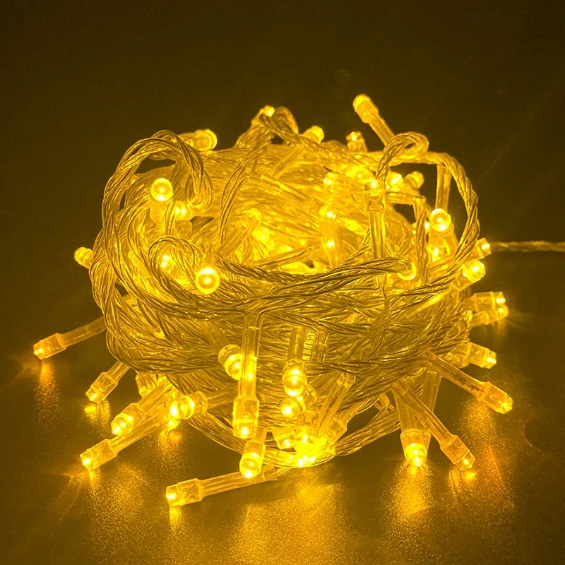 10M 100LED Christmas String Fairy Light 8 Modes Wedding Party Garland Christmas Tree Decoration for Home Holiday Lighting