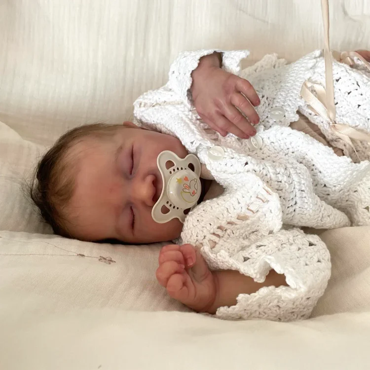  [New] 20" Reborn Lifelike Sleeping Baby Girl Dossin Cloth Body Reborn Doll - Reborndollsshop®-Reborndollsshop®