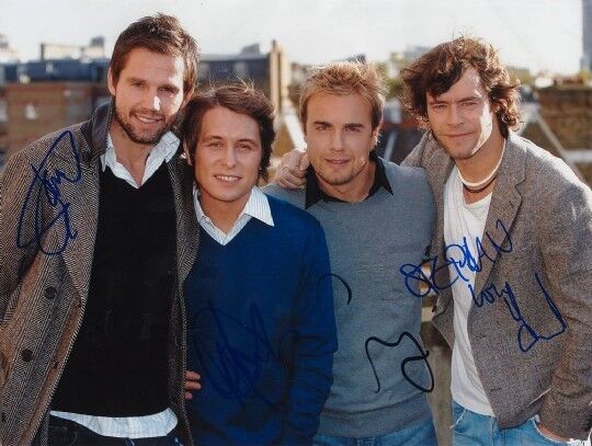 Take That genuine autograph 8x10