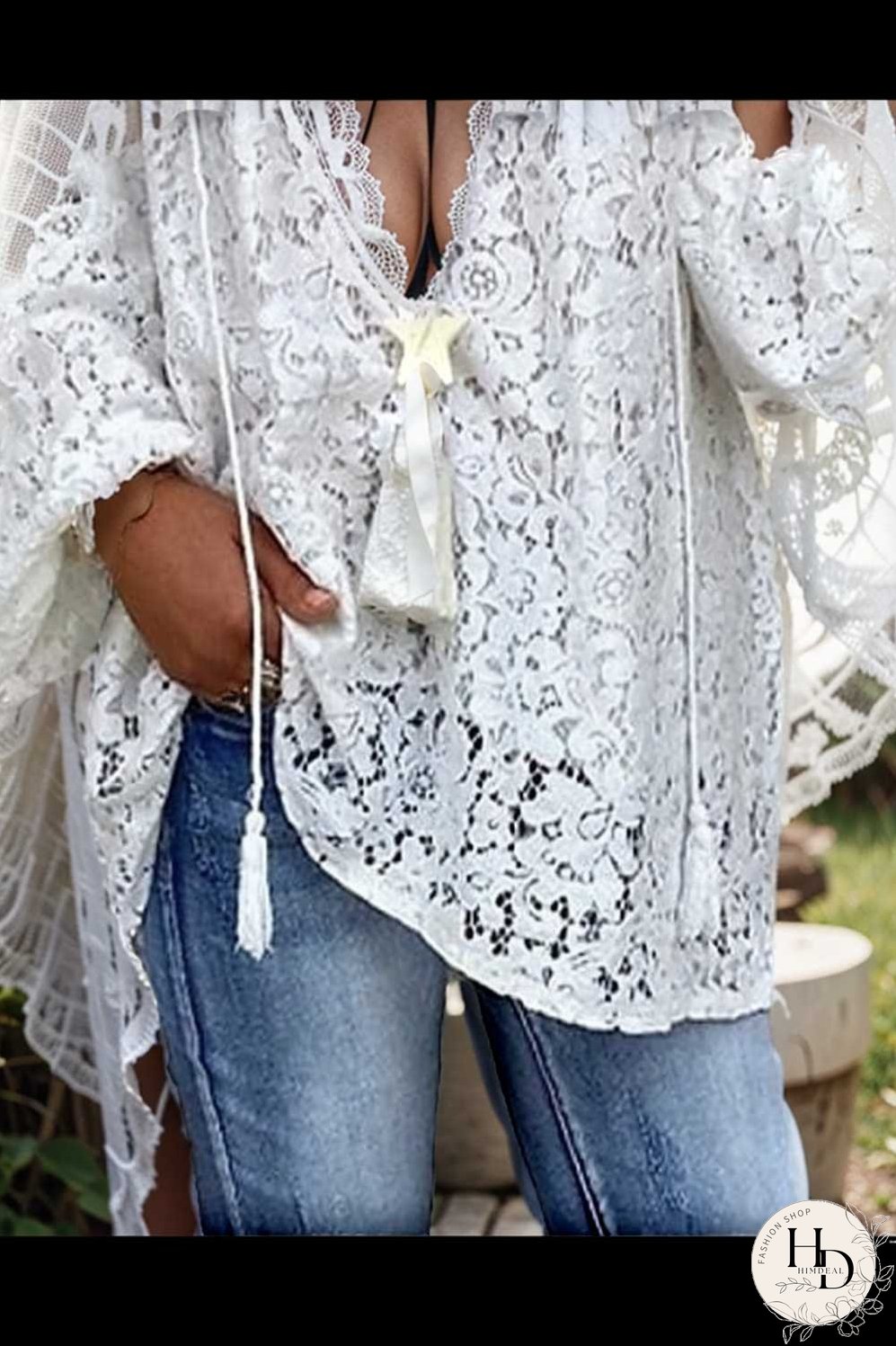 women s blouse white floral lace long sleeve daily vacation streetwear elegant casual v neck plus size l
