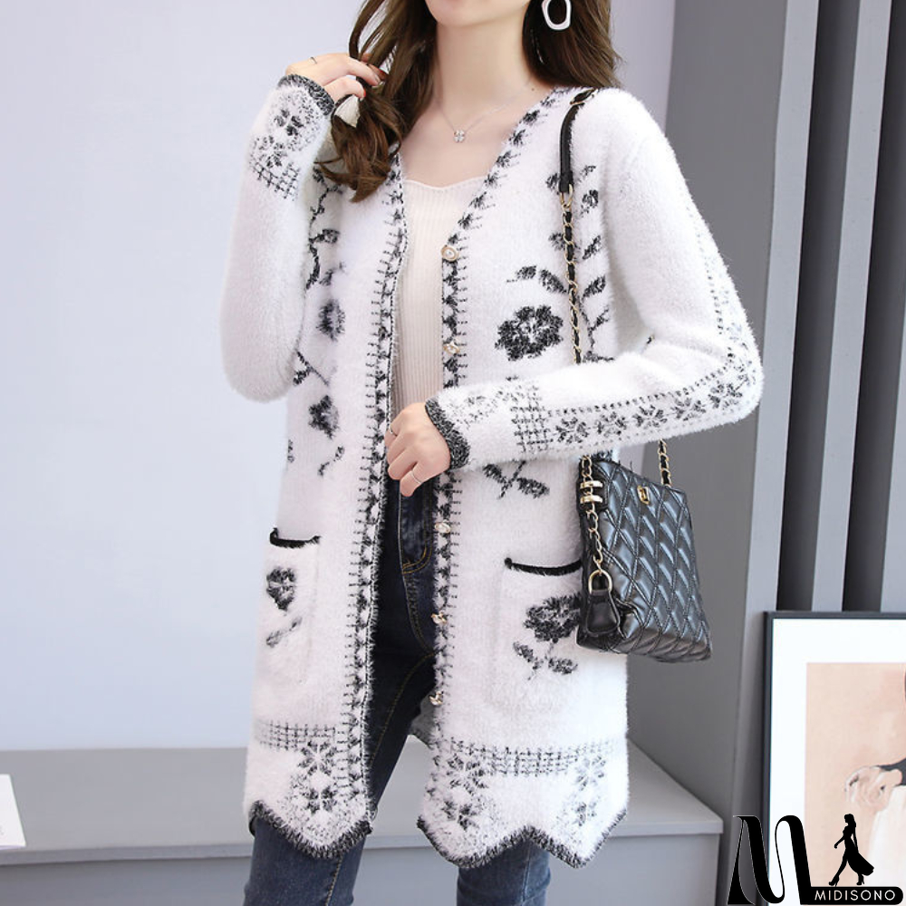 MidiSono - Classic and Stylish winter Cardigan