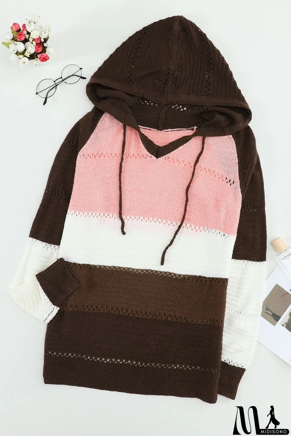 MidiSono - Classic Beach Bonfire Knitted Hoodie