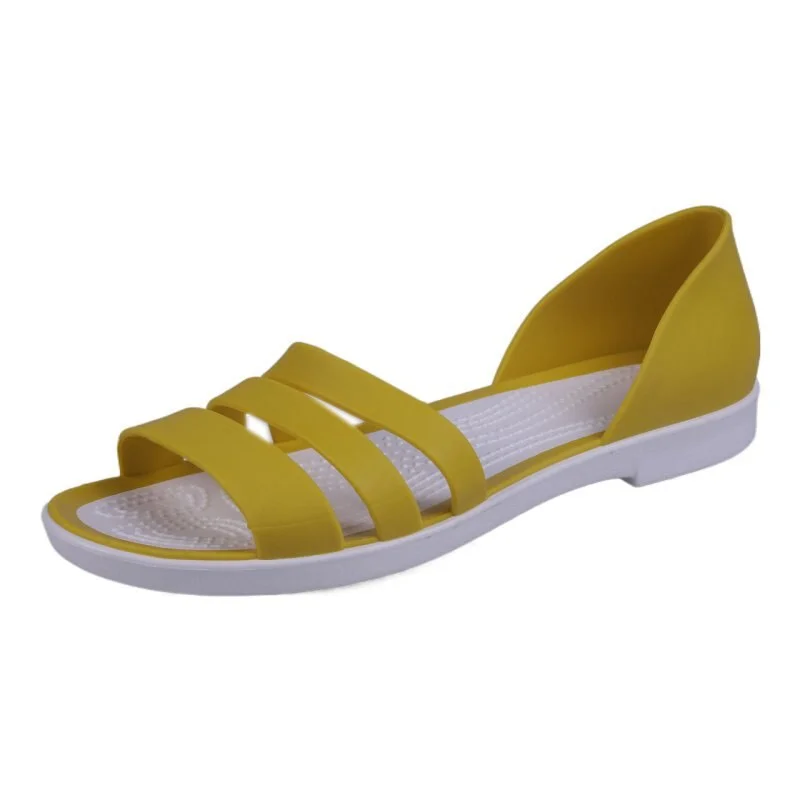 Women Summer Flat Sandals fashion Open-Toed Slides Slippers Candy Color Casual Beach Outdoot Female Ladies Jelly Shoes