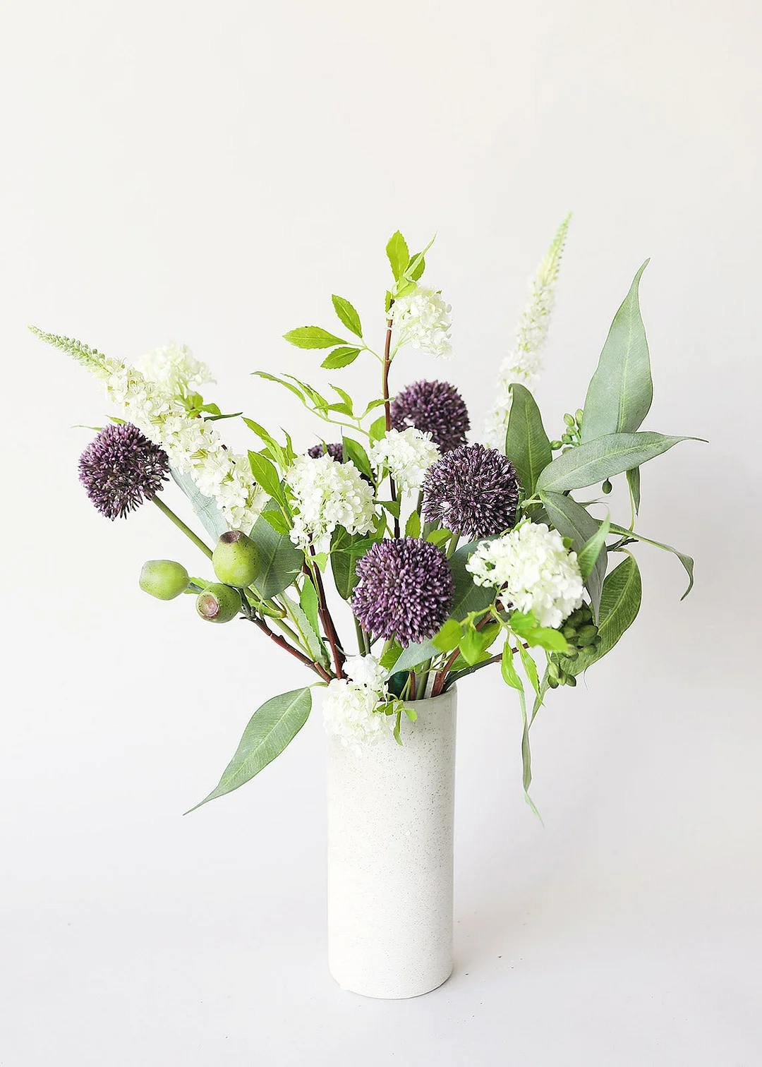 Cream White Veronica Artificial Flower - 30"