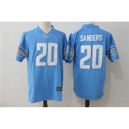 Men's  Detroit Lions #20 Barry Sanders Blue Stitched NFL Vapor Untouchable Limited Jersey