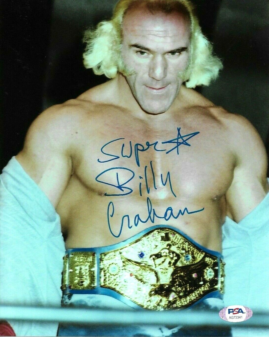 WWE BILLY GRAHAM HAND SIGNED AUTOGRAPHED 8X10 Photo Poster painting WITH PSA DNA COA VERY RARE