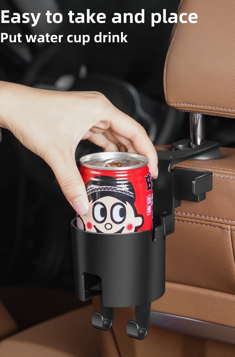 Multifunctional car built-in storage rack water cup holder mobile phone holder