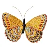 DIY Embroidered Butterfly Brooch Embroidery Butterfly Lapel Pin Clothes Decoration for Backpack Pants T-Shirt Jacket Bags Dress Jeans