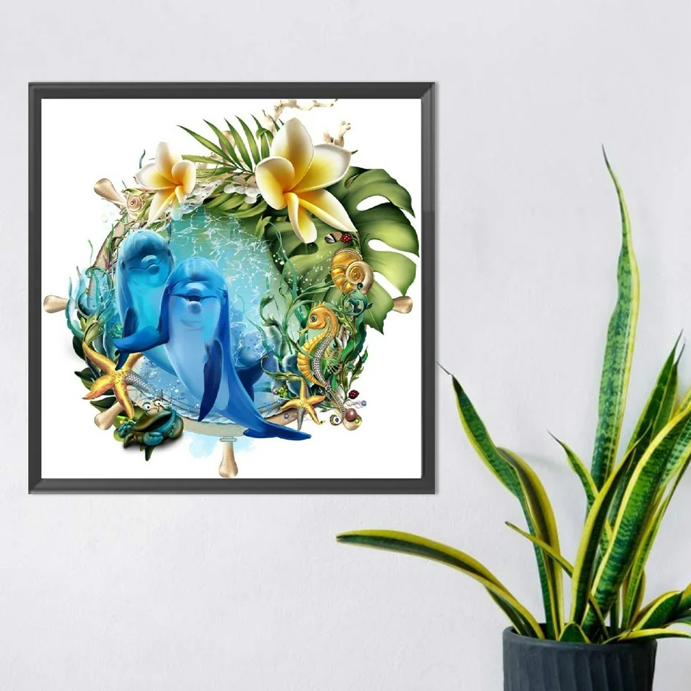 Full Round Diamond Painting 30*30cm - Underwater World