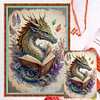 (Big Size)Counted Dragon Is Reading - 14CT Counted Cross Stitch - 40*60cm