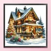 Christmas Cottage-11CT Counted Cross Stitch 50*50cm/19.69*19.69in