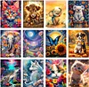 12Pack Animal-Full Round Diamond Painting(30x40cm)