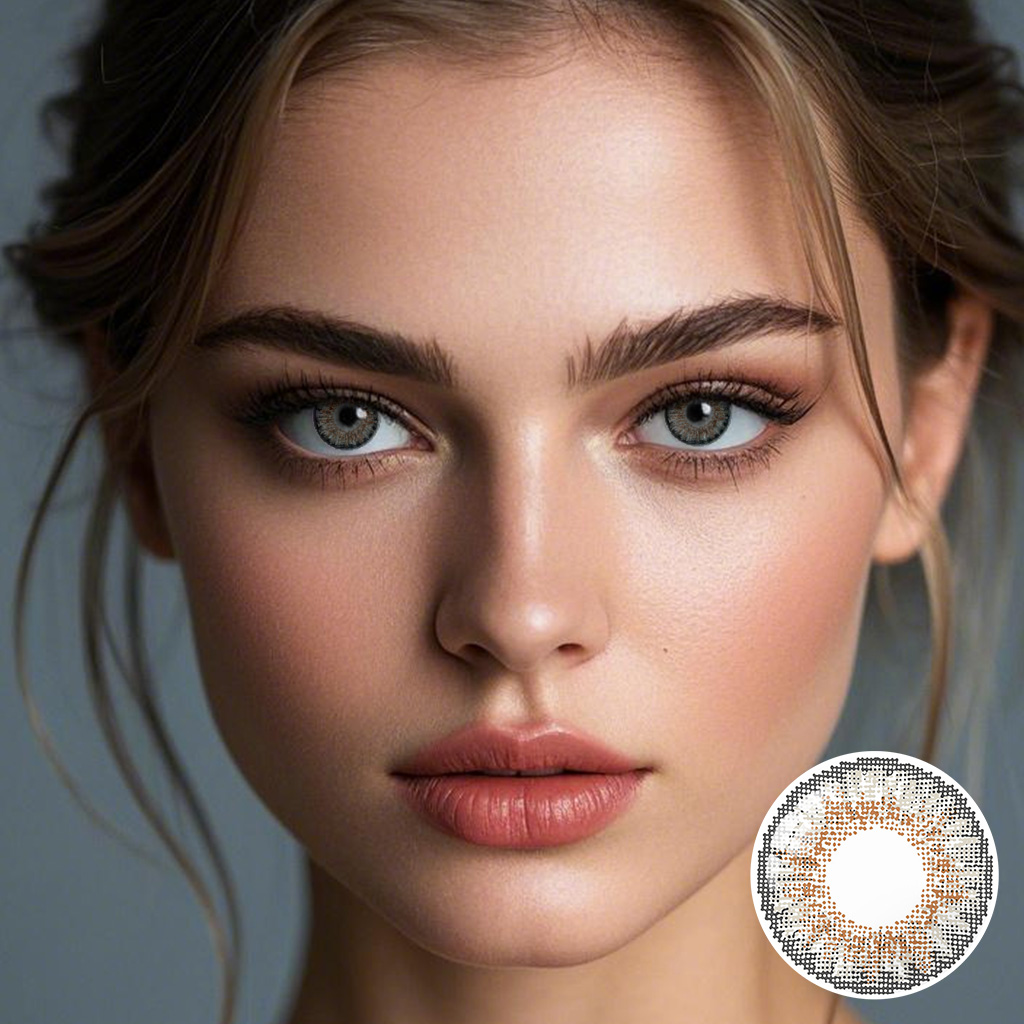 3 Tone GRAY Colored Contact Lenses