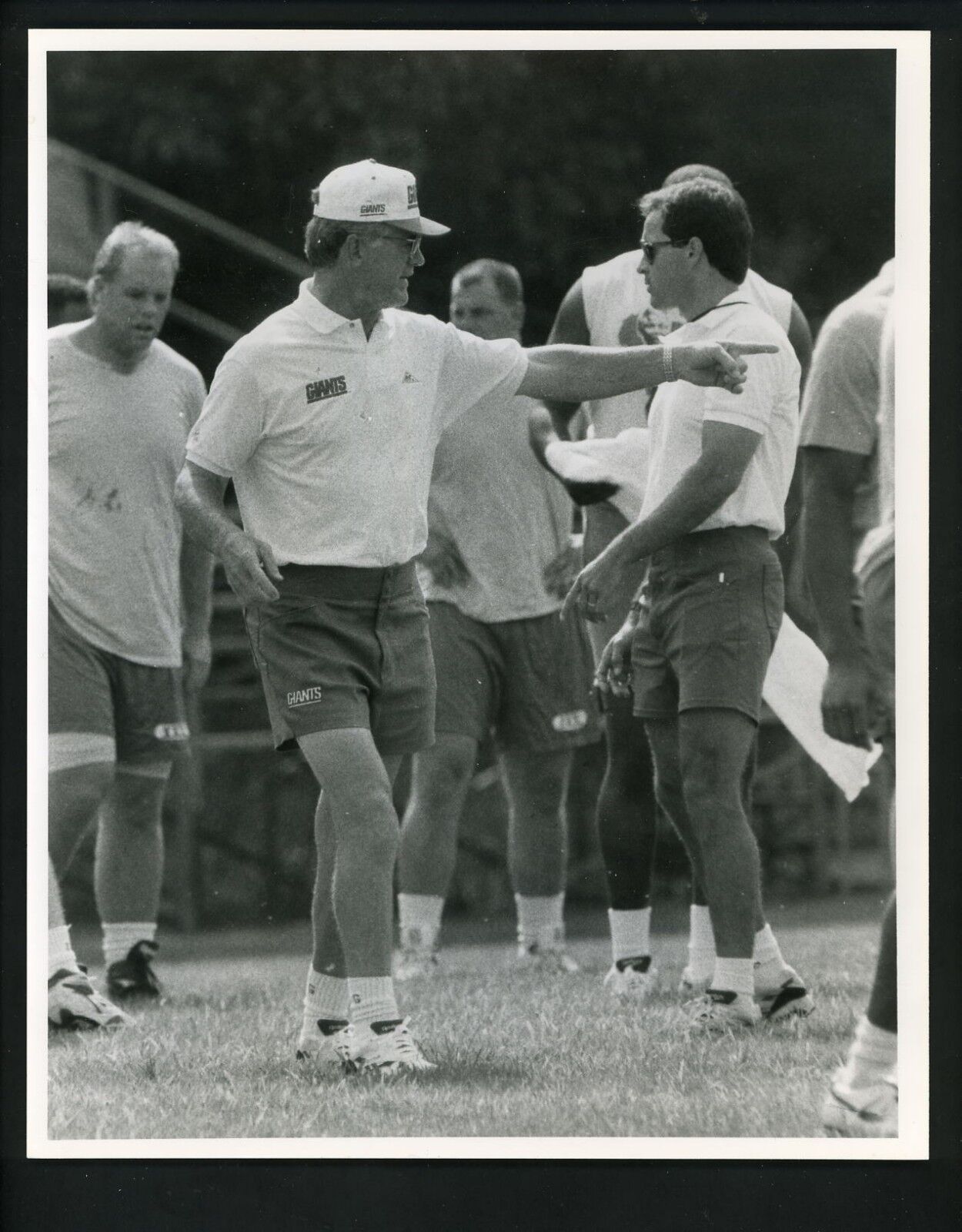 Dan Reeves 1994 Press Original Photo Poster painting by Bob Olen New York Giants training camp