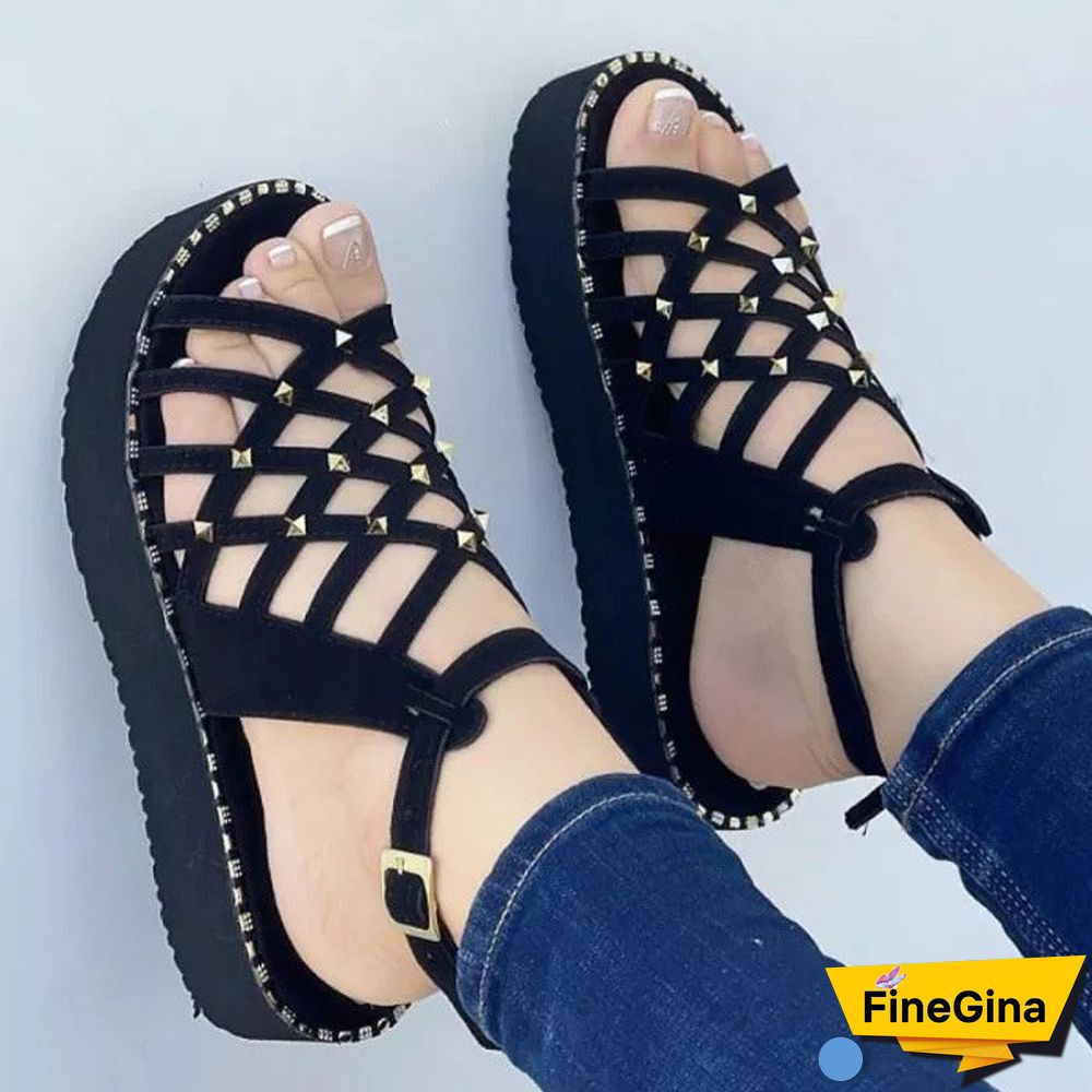 Women's Summer Hollow Open Toe Sandals