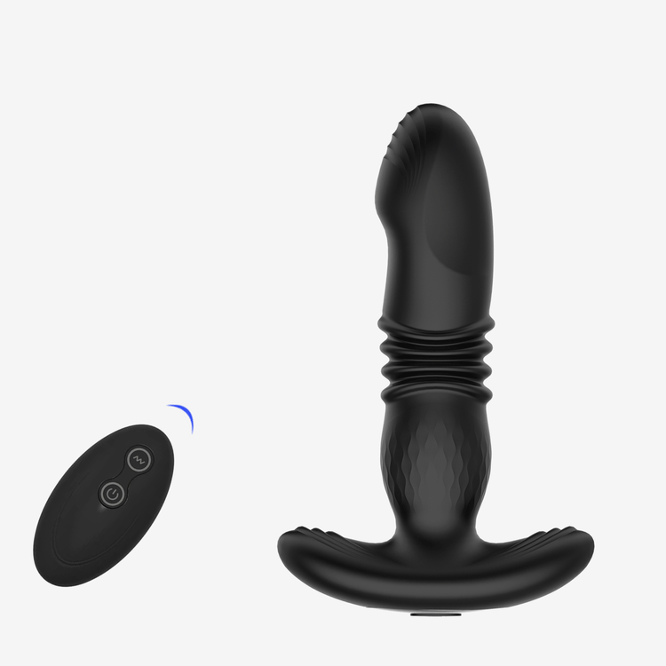 Prostate Thrusting Vibration Butt Plug with Remote Control