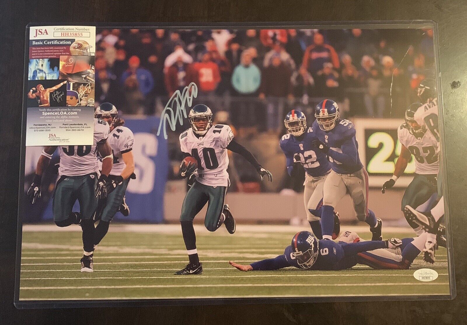 DeSEAN JACKSON 11x17 Signed Photo Poster painting EAGLES FOOTBALL JSA/COA HH35855