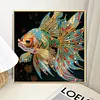 carpe koi - peinture diamant de forme sp&eacute;ciale - 30*30cm