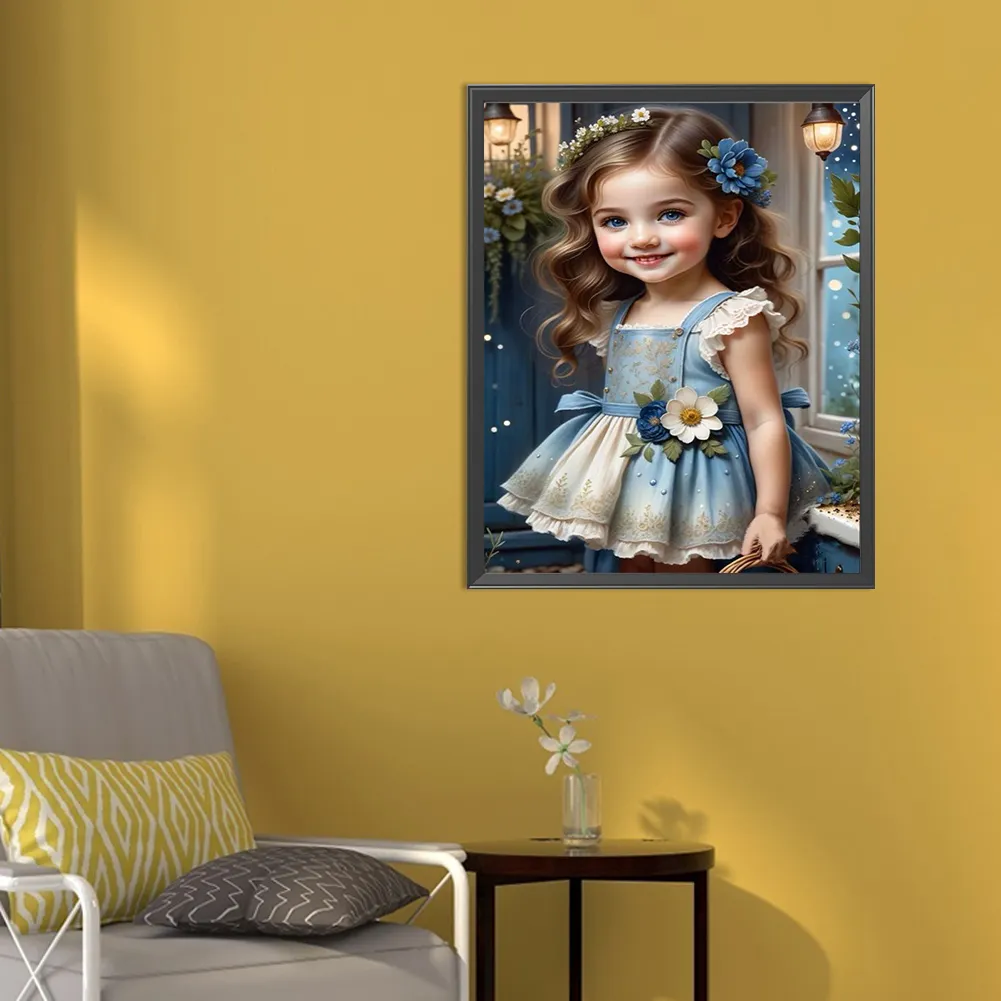 Full Round Diamond Painting 40*50cm - Sweet Girl