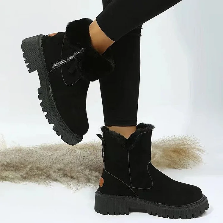 Cross border large size snow boots for women QueenFunky