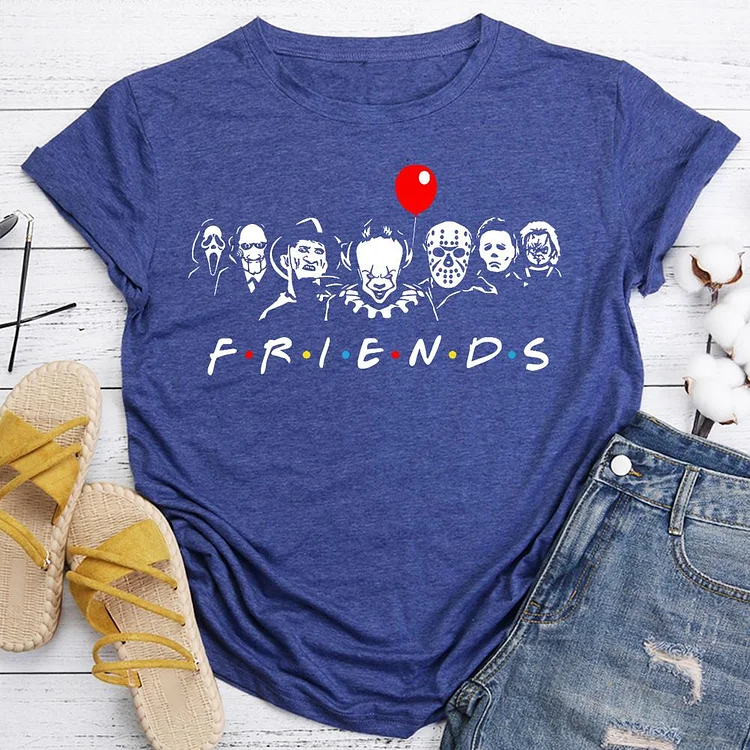 Horror Movie Halloween Friends T-shirt Tee -06723