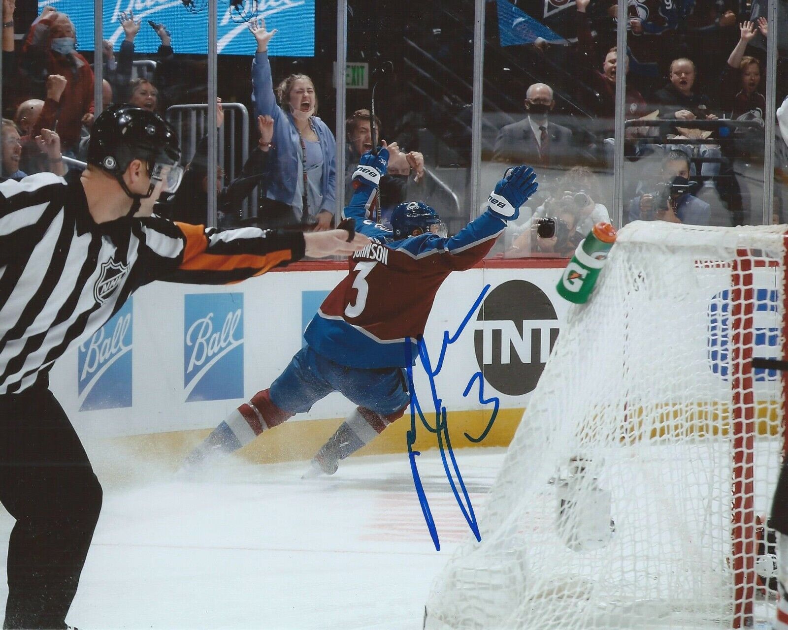 Jack Johnson Signed 8x10 Photo Poster painting Colorado Avalanche Autographed COA