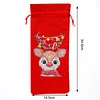 DIY Diamond Christmas Decoration | moose | Red Wine Gift Bag