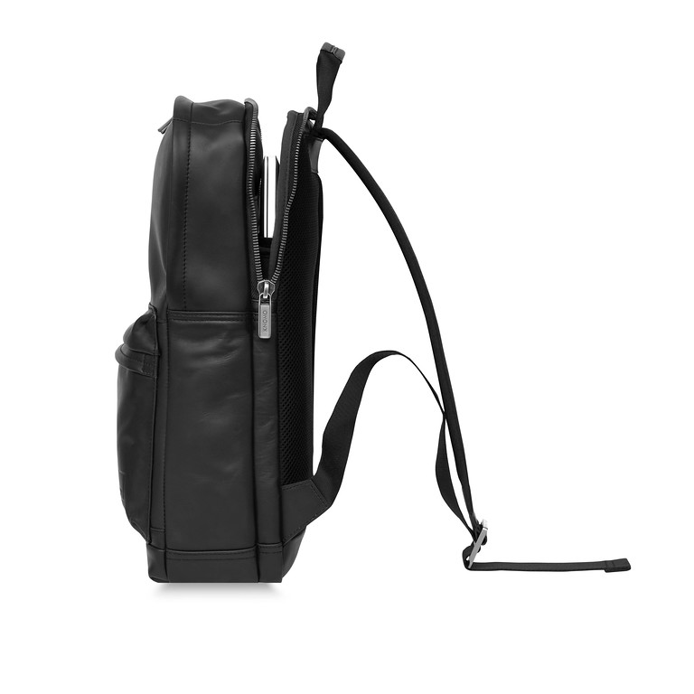 Knomo Brackley Leather Backpack 15.6 Black