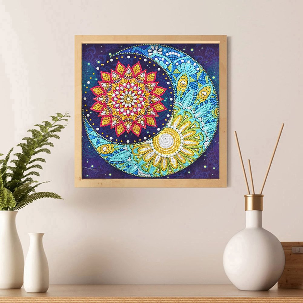 Sun Moon Crystal Rhinestone Diamond Painting
