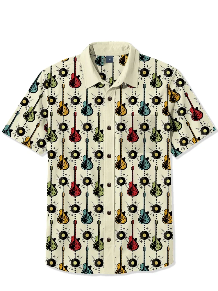 Suitmens 100% Cotton - 1950s Atomic Guitar  Shirt