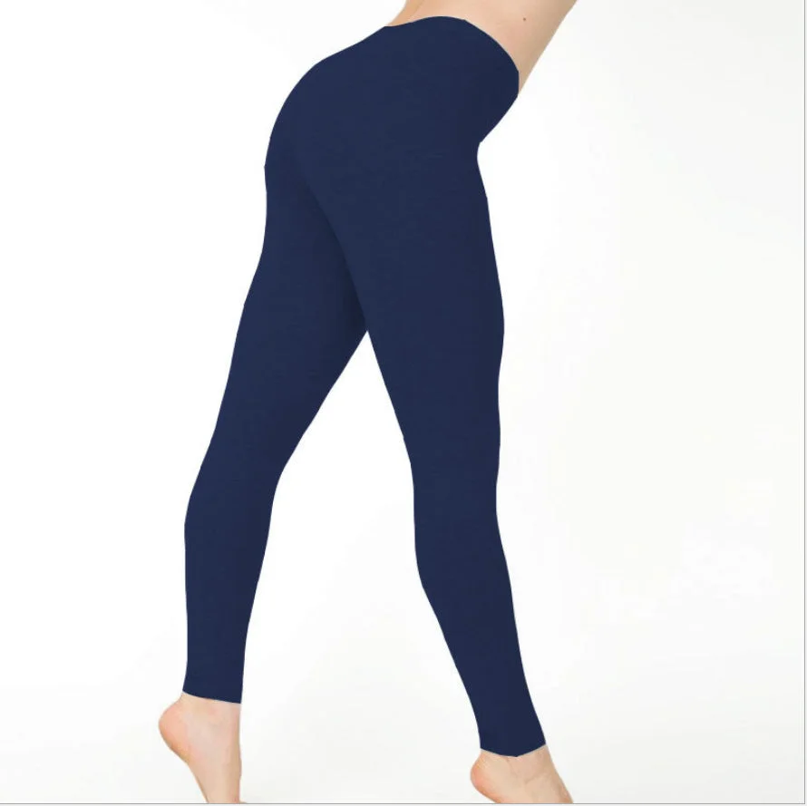 Brownm Low Waist Slim Cropped Cotton Leisure Hip Leggings