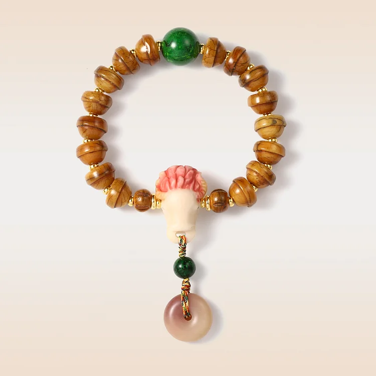 Tibet Yak Bone Buddha Beads Bracelet