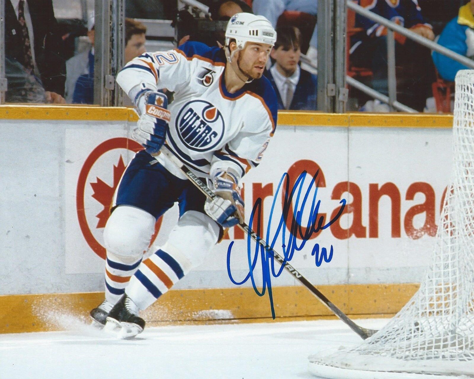 Luke Richardson Signed 8x10 Photo Poster painting Edmonton Oilers Autographed COA