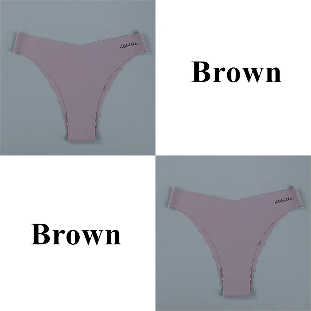 Seamless Women Pantys Girls Thongs Low Waisted Soft Woman Panties Briefs Fashion Solid Colors M-XL Sexy Underpants For Women New