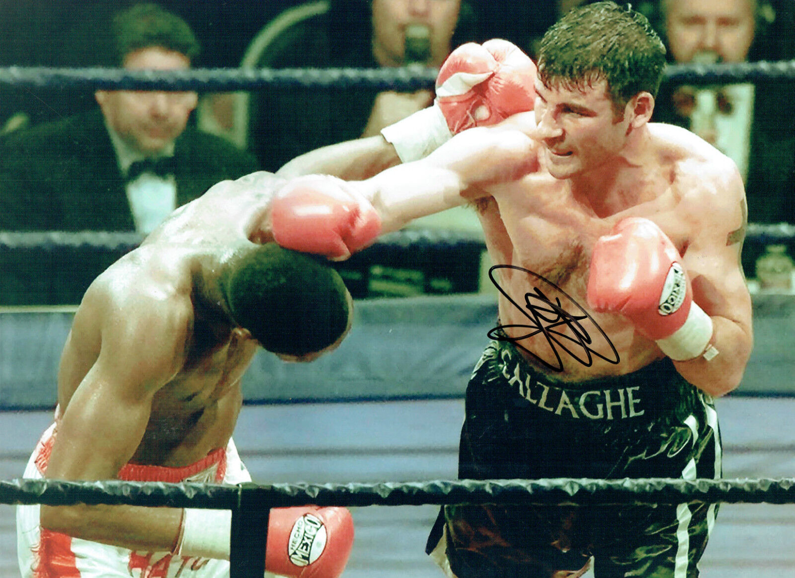 Joe CALZAGHE Signed Autograph Boxing MASSIVE 16x12 Welsh Boxing Photo Poster painting AFTAL COA