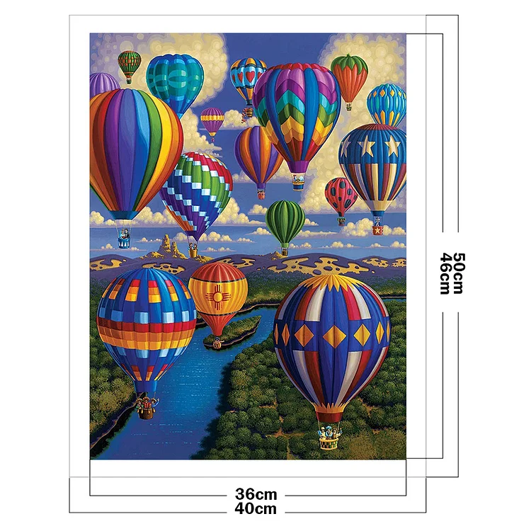 Leisure Arts Embroidery Kit 8 Hot Air Balloon- embroidery kit for beginners  - embroidery kit for adults - cross stitch kits - cross stitch kits for  beginners - embroidery patterns