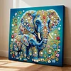 (25x25cm)DIY Elephant Framed Handmade Pearl Painting Art Craft Kit Living Home Decor