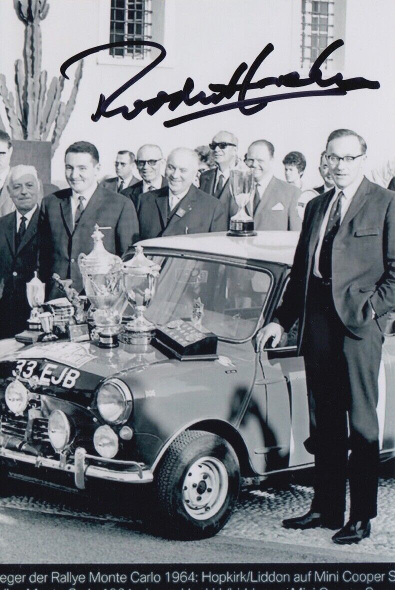 Paddy Hopkirk Hand Signed 6x4 Photo Poster painting - Rally Autograph.