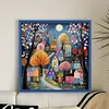 Colored Houses-14CT Counted Cross Stitch 40*40cm/15.75*15.75in