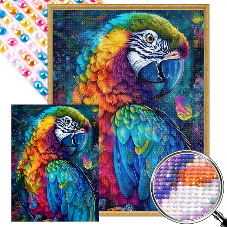 Parrot - Full AB Round Drill Diamond Painting - 45*60CM(Picture)