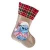 Linen Diamond Painting Christmas Socks 5D Rhinestone Xmas Socks for Kid Gift